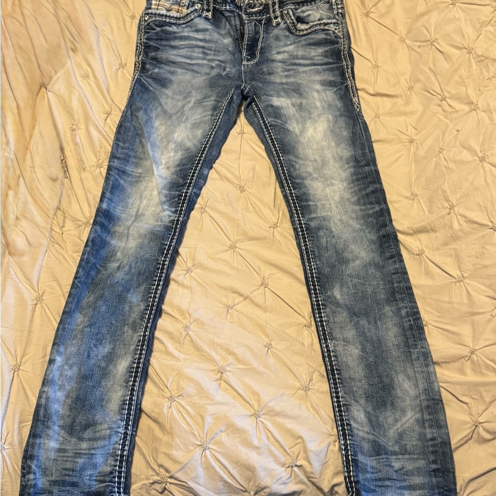 Rock Revival Medium Blue Jeans